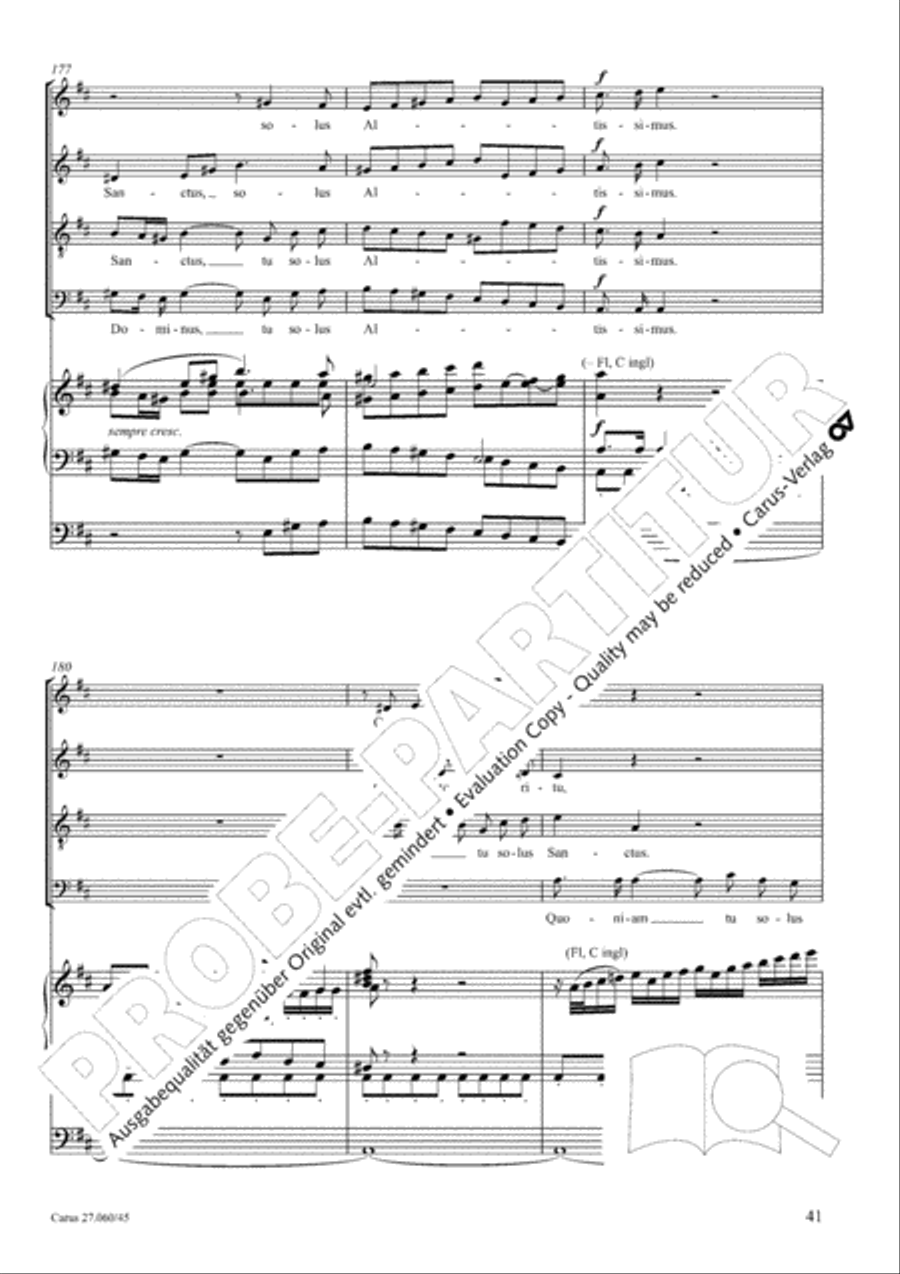 Messe a quatre voix 4-Part scores gallery preview page 42
