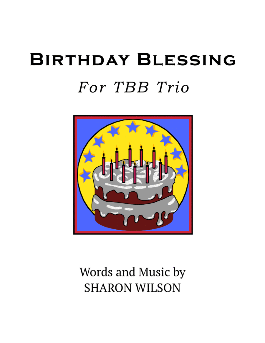 Birthday Blessing (for TBB trio) 3-Part scores gallery preview page 1
