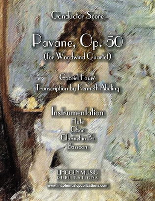 Book cover for Faure - Pavane, Op. 50 (for Woodwind Quartet)