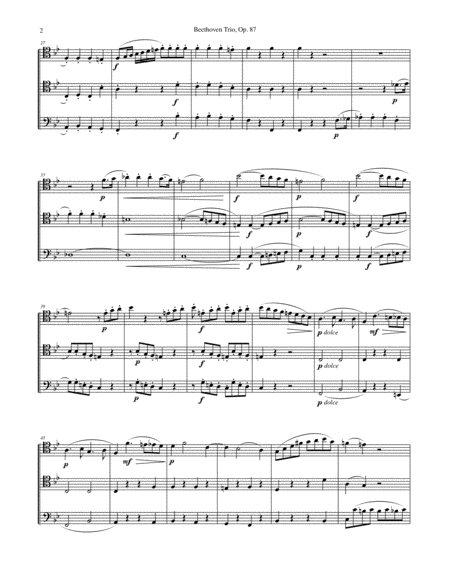 Trio Opus 87 for Three Trombones