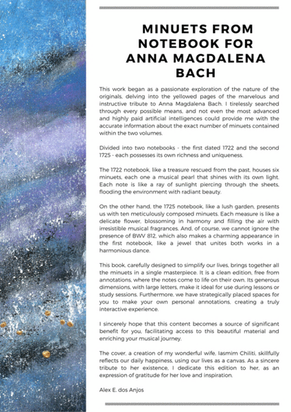 Selection of every Minuets From Notebook for Anna Magdalena Bach