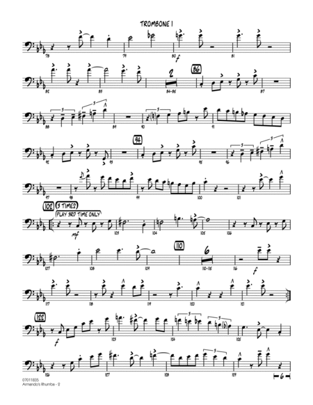 Armando's Rhumba - Trombone 1