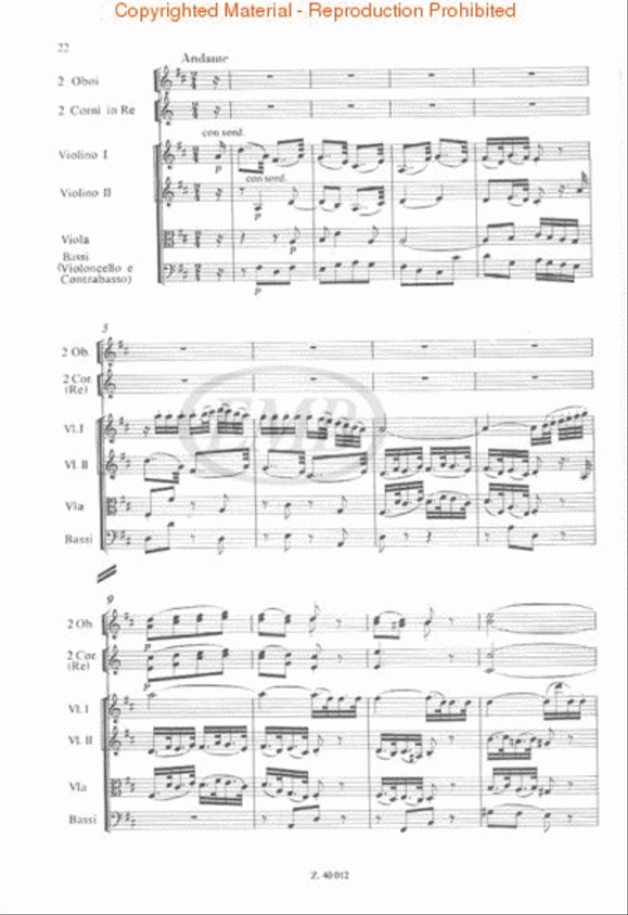 Symphony No. 29 in A Major, K. 201 Miniature Score scores gallery preview page 3