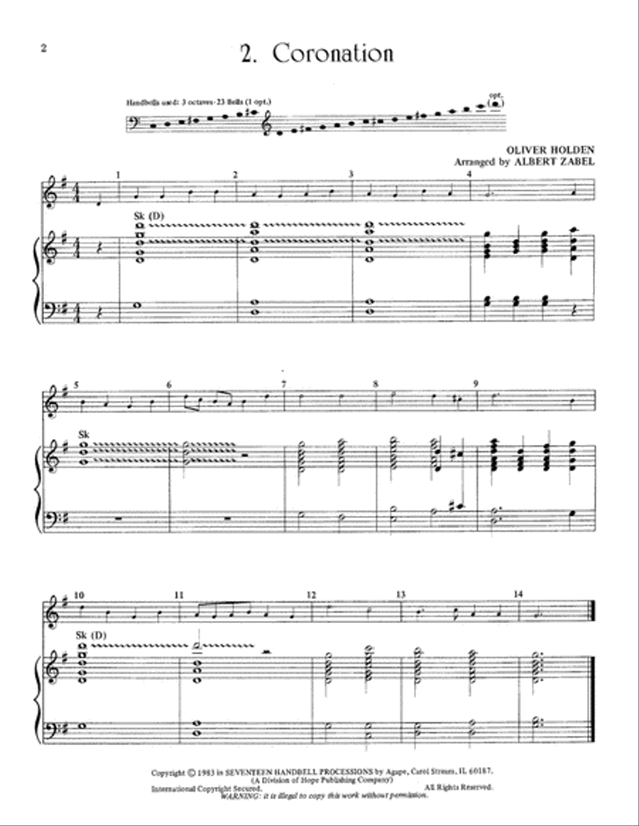 Seventeen Handbell Processions 3-Octaves scores gallery preview page 4