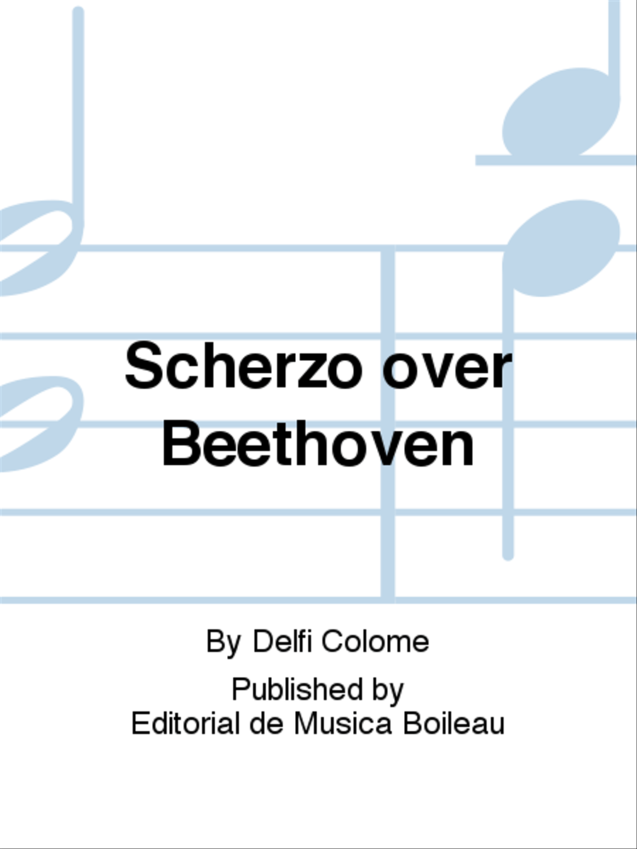 Scherzo over Beethoven Scherzo over Beethoven Piano Duet scores gallery preview page 1
