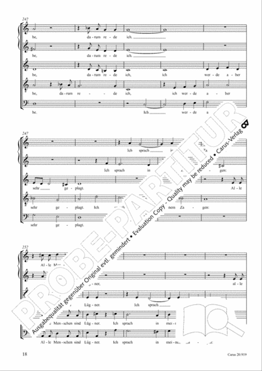 Opera varia I. Works with 1-7 parts (Complete edition, vol. 19) [Werke mit 1-7 obligaten Stimmen] Score scores gallery preview page 75