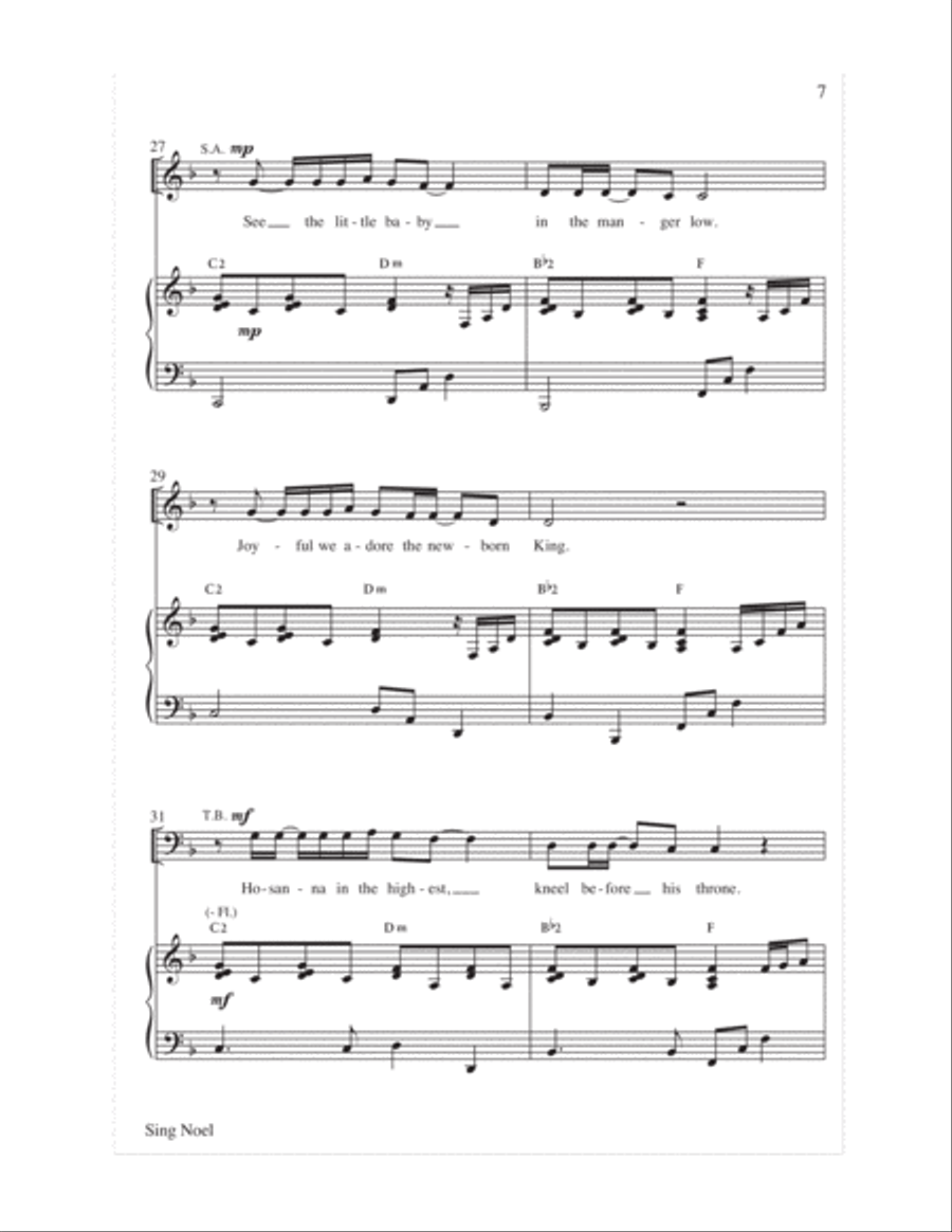 Sing Noel Sing Noel 4-Part scores gallery preview page 8