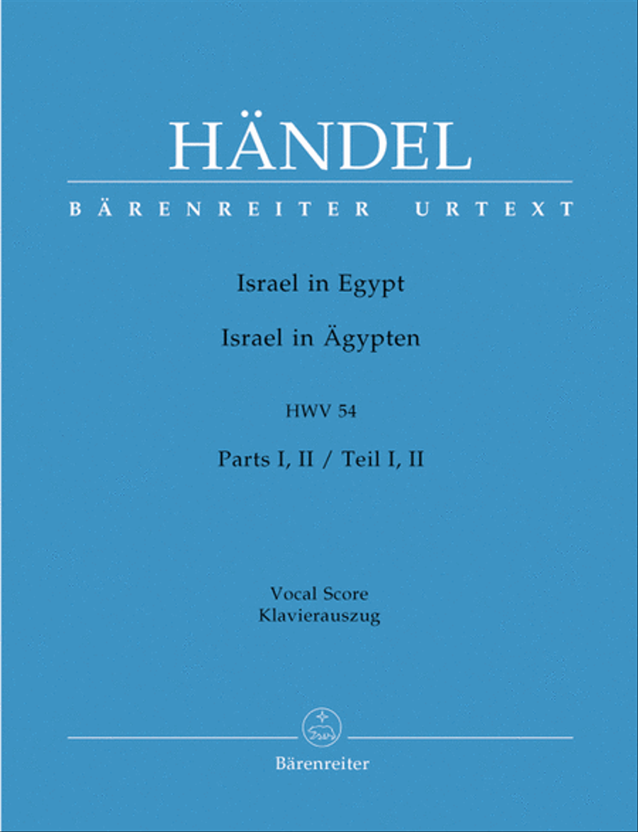 Israel in Egypt - Israel in agypten HWV 54 4-Part scores gallery preview page 1