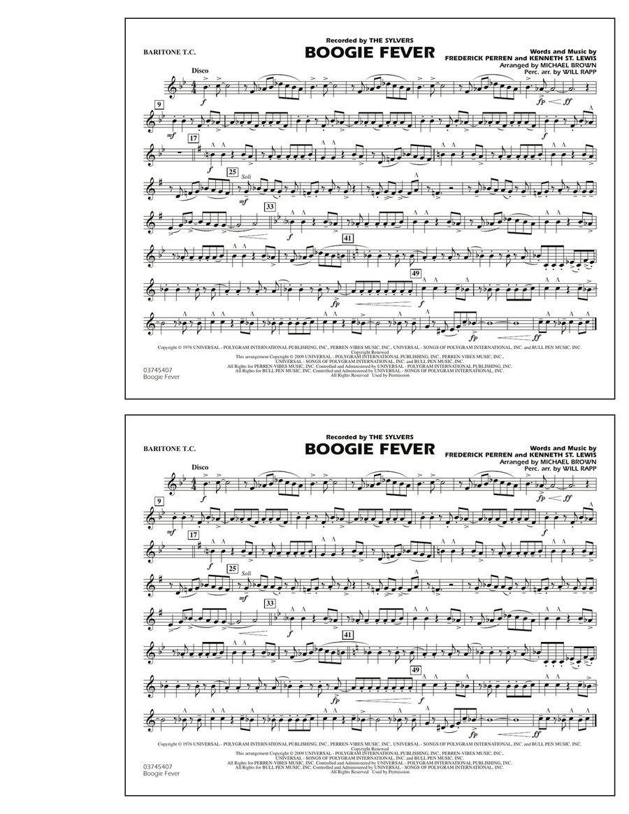 Boogie Fever - Baritone T.C.