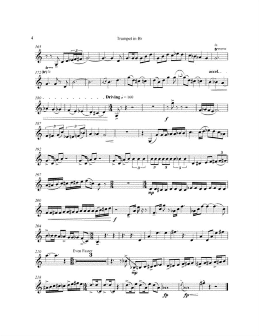 Sketches of Pain Trumpet Solo scores gallery preview page 4
