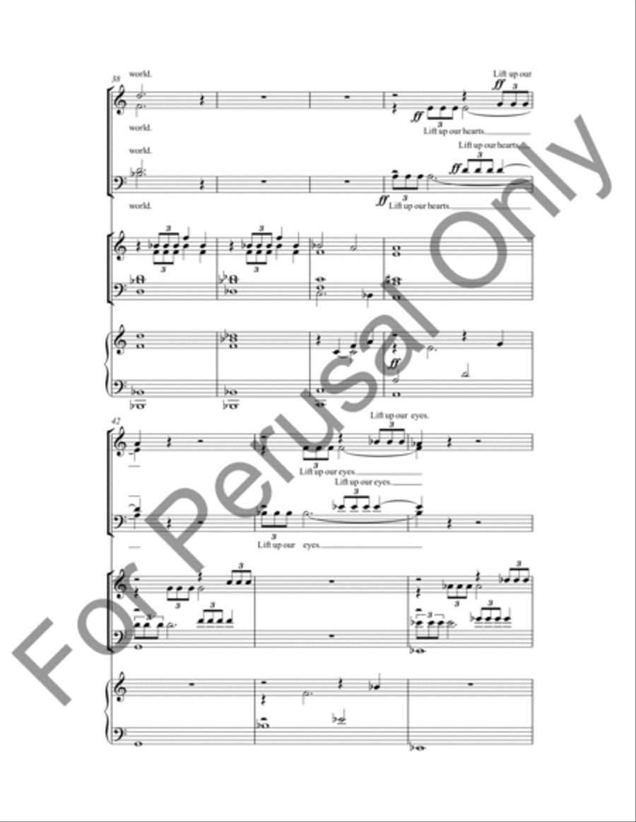 Fanfare For Tomorrow (Choral Score) 4-Part scores gallery preview page 7