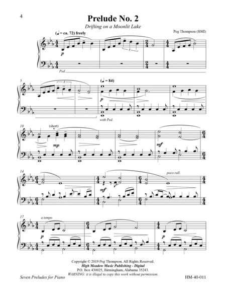 Seven Preludes for Piano