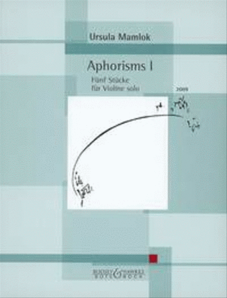 Aphorisms I Violin Solo scores gallery preview page 1