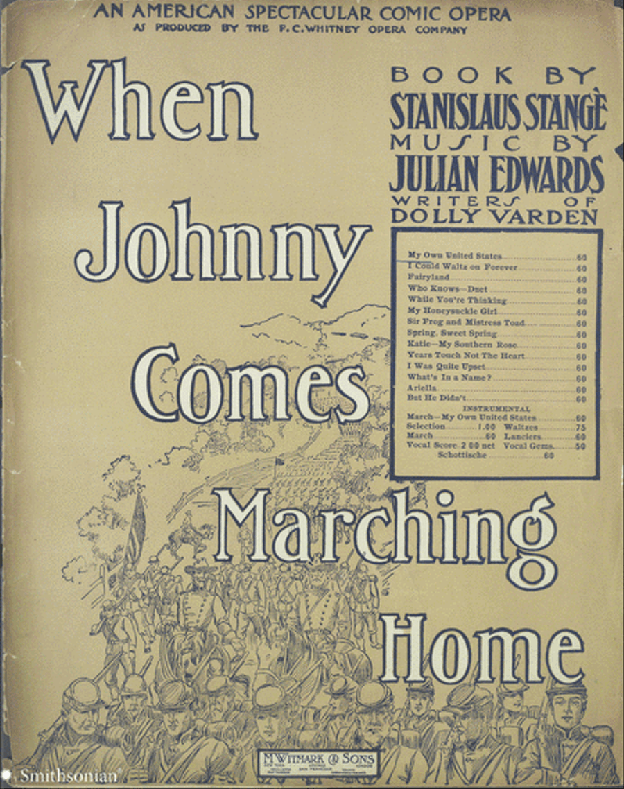 When Johnny Comes Marching Home Piano, Vocal scores gallery preview page 1
