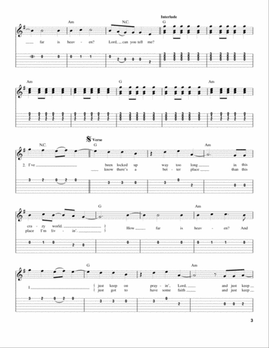 Heaven Heaven Acoustic Guitar scores gallery preview page 3