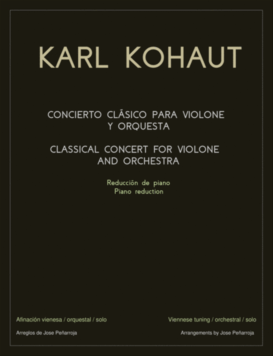 Concert for violone and orchestra (Double Bass) Double Bass scores gallery preview page 1