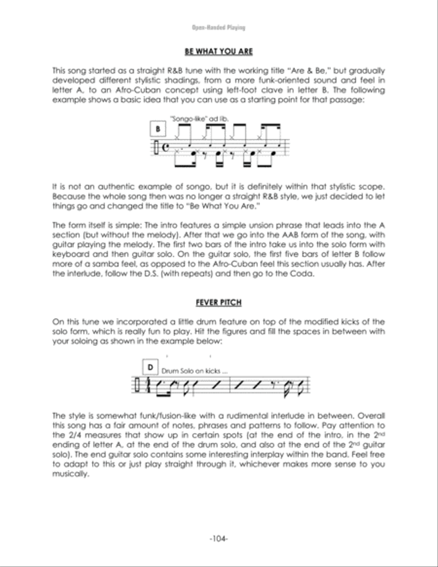 Open-Handed Playing, Volume 1 Drum Set scores gallery preview page 18