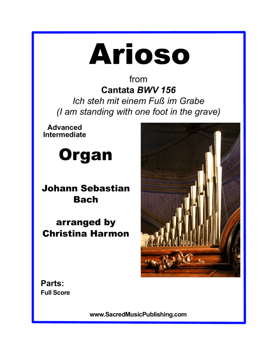 Arioso from Cantata BWV 156 - Organ Organ Solo scores gallery preview page 1