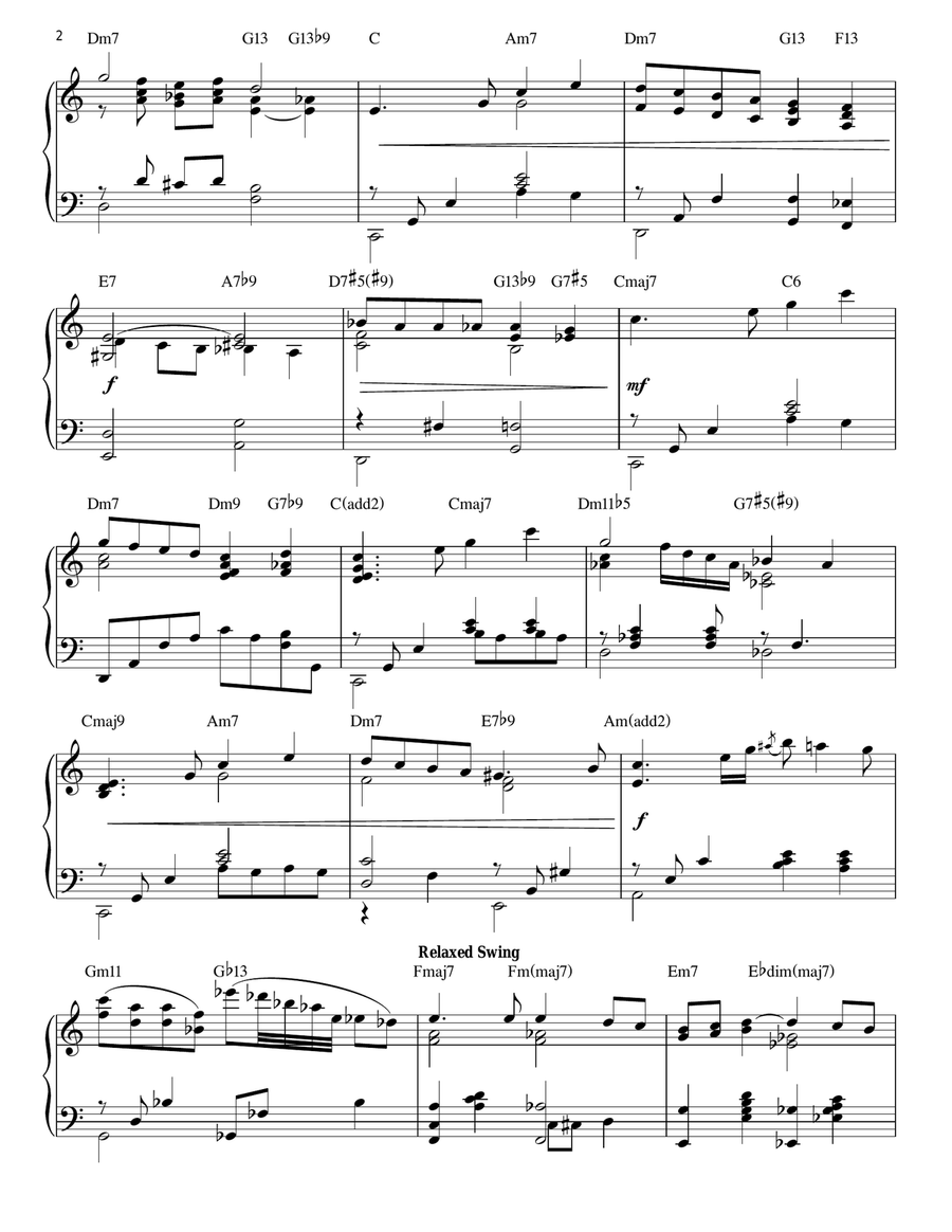 Have Yourself A Merry Little Christmas [Jazz version] (arr. Brent Edstrom) Piano Solo scores gallery preview page 2