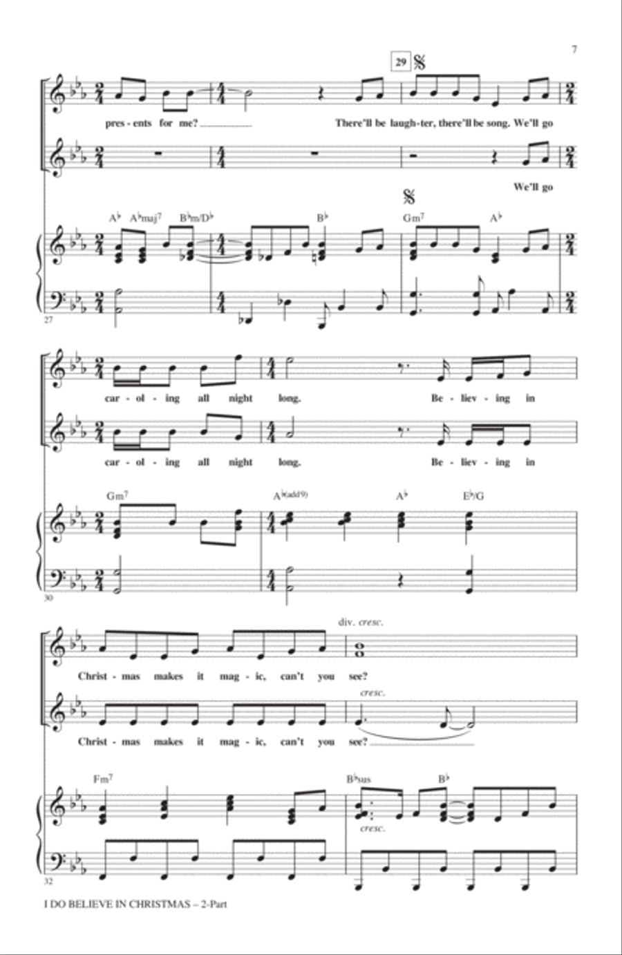 I Do Believe In Christmas 2-Part scores gallery preview page 5