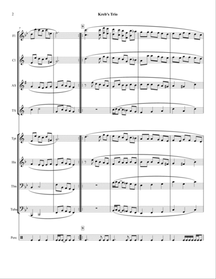 Krebs Trio Concert Band scores gallery preview page 3