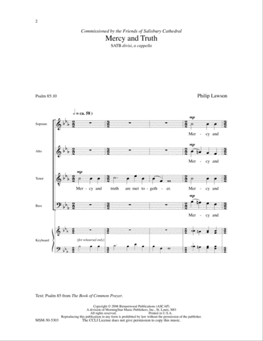 Mercy and Truth Divisi scores gallery preview page 2