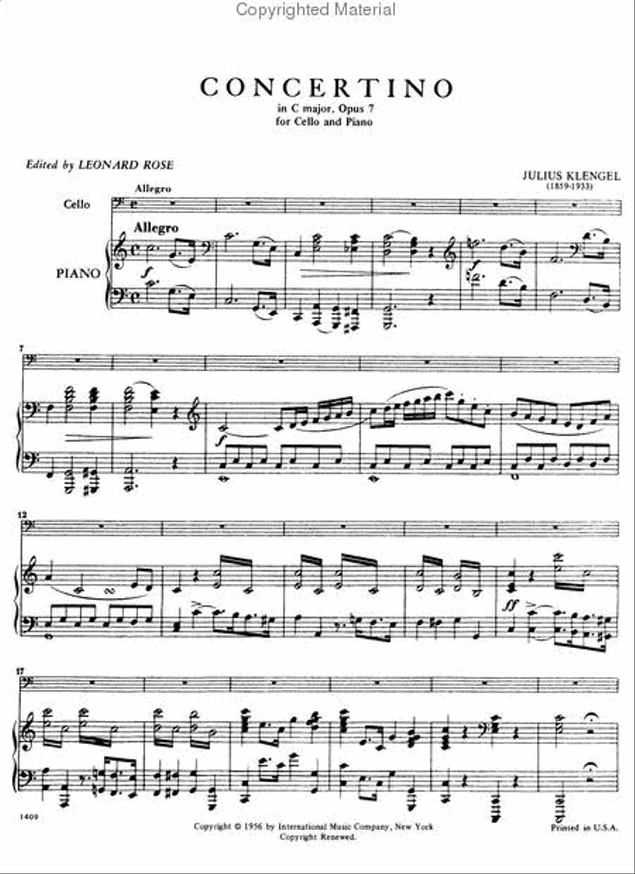 Concertino in C major, Op. 7 Piano Accompaniment scores gallery preview page 3