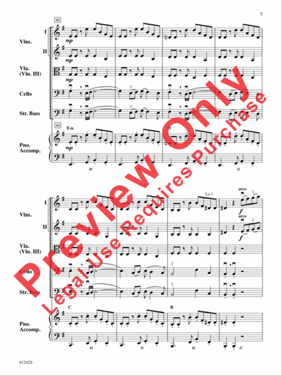 Tango of the Bulldogs String Orchestra scores gallery preview page 8
