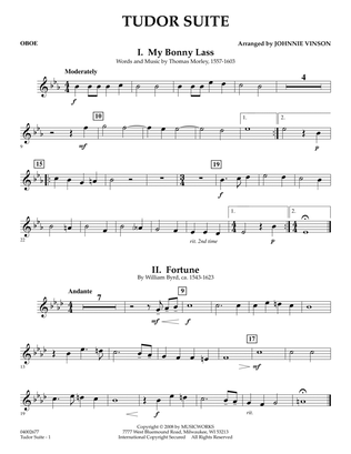 Tudor Suite - Oboe