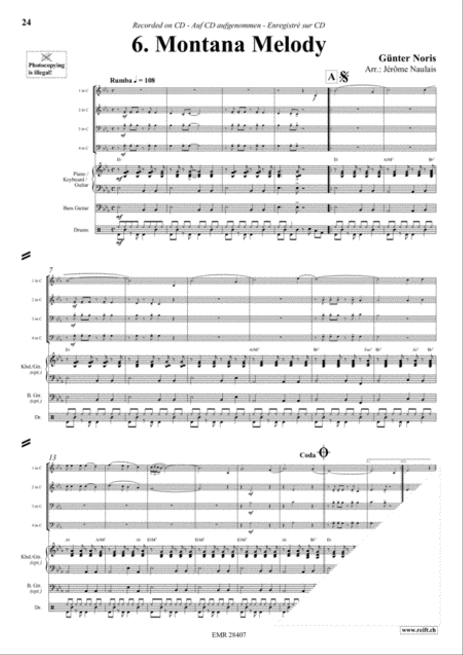 Let's Dance Volume 3 Brass Ensemble scores gallery preview page 8