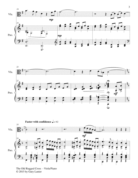 INSPIRATIONAL HYMNS Set 1 & 2 (Duets - Viola and Piano with Parts) image number null