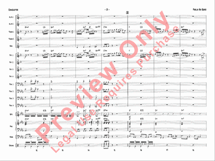 Feels So Good Jazz Ensemble scores gallery preview page 16