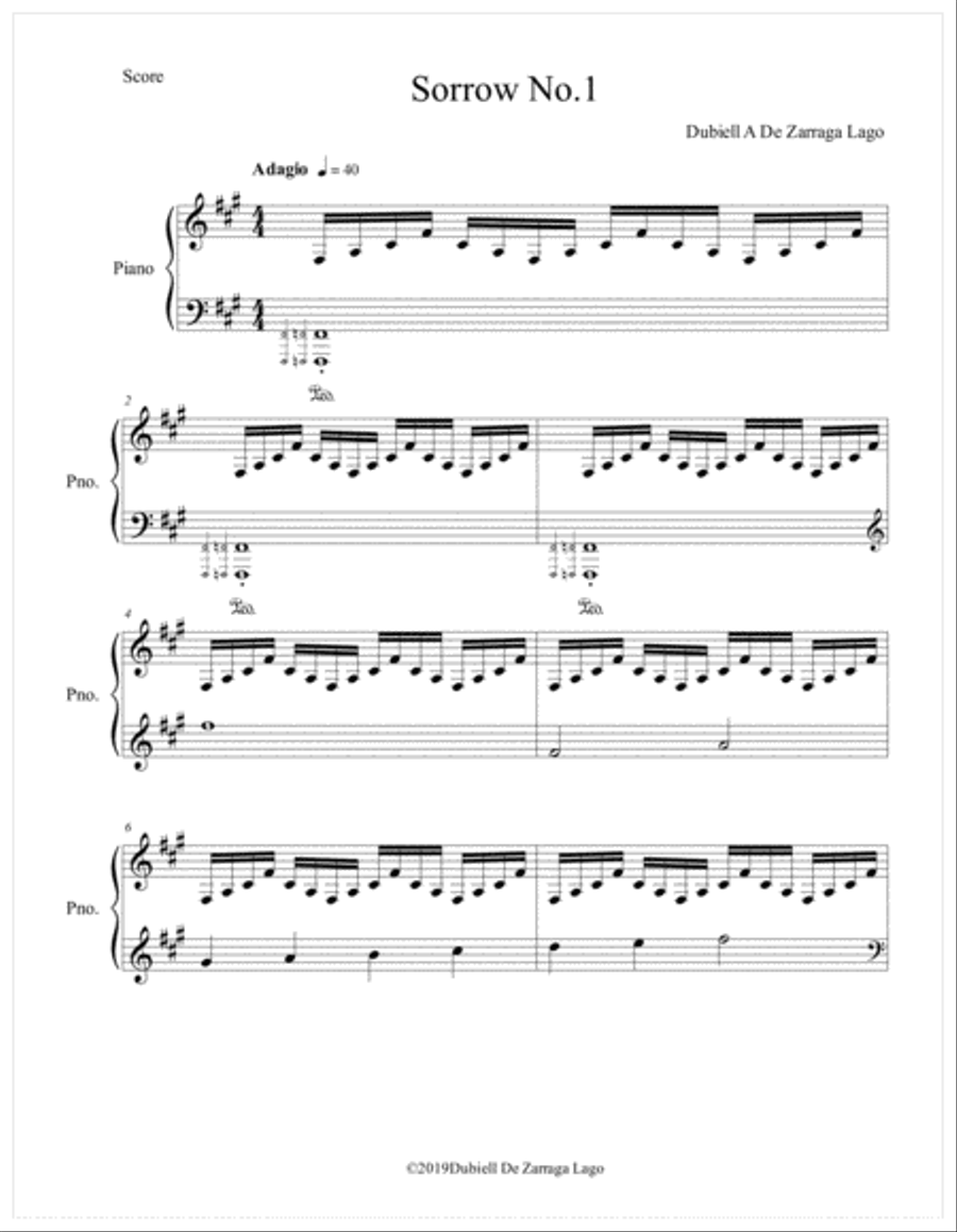 Sorrows Op.122 1-5 Sorrows Op.122 1-5 Piano Solo scores gallery preview page 2
