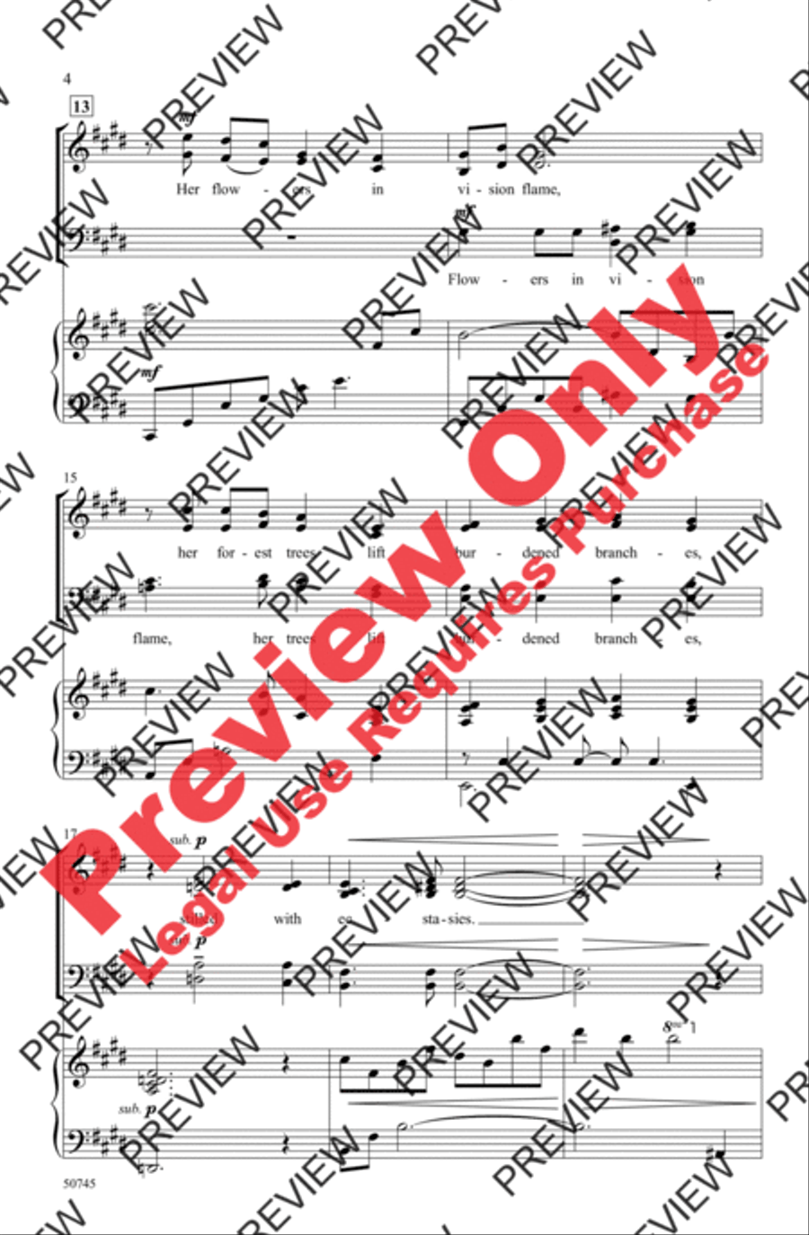 When Music Sounds When Music Sounds 4-Part scores gallery preview page 4