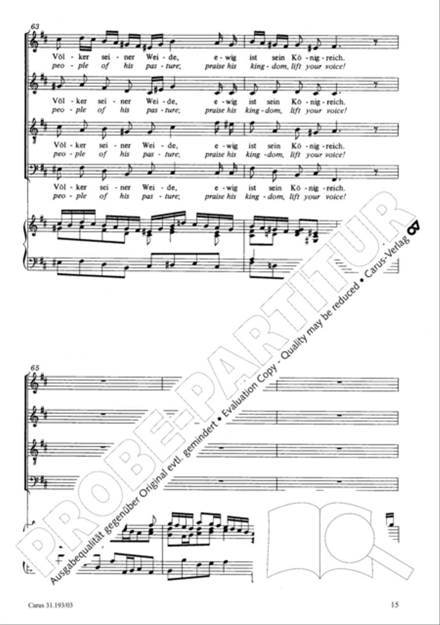 You portals of Zion (Ihr Tore zu Zion) SA scores gallery preview page 15