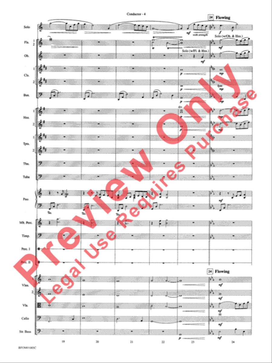 In a Gentle Rain (Movement II from the Willson Suite) Full Orchestra scores gallery preview page 7