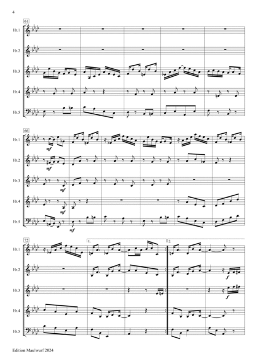 The Easy Winners Brass Quintet scores gallery preview page 4