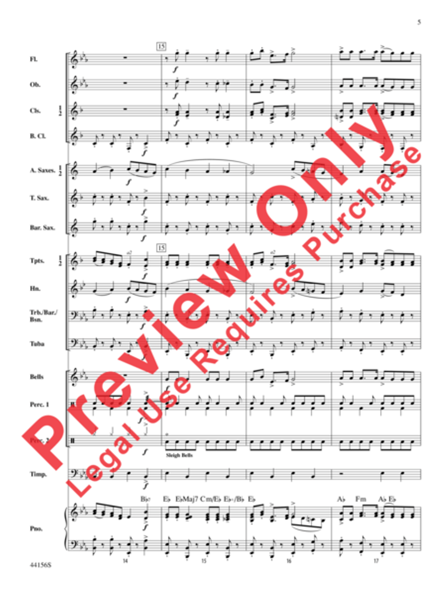 Holiday Celebrations Concert Band scores gallery preview page 5