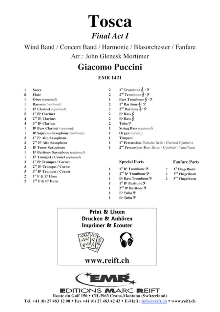 Tosca Tosca Concert Band scores gallery preview page 2