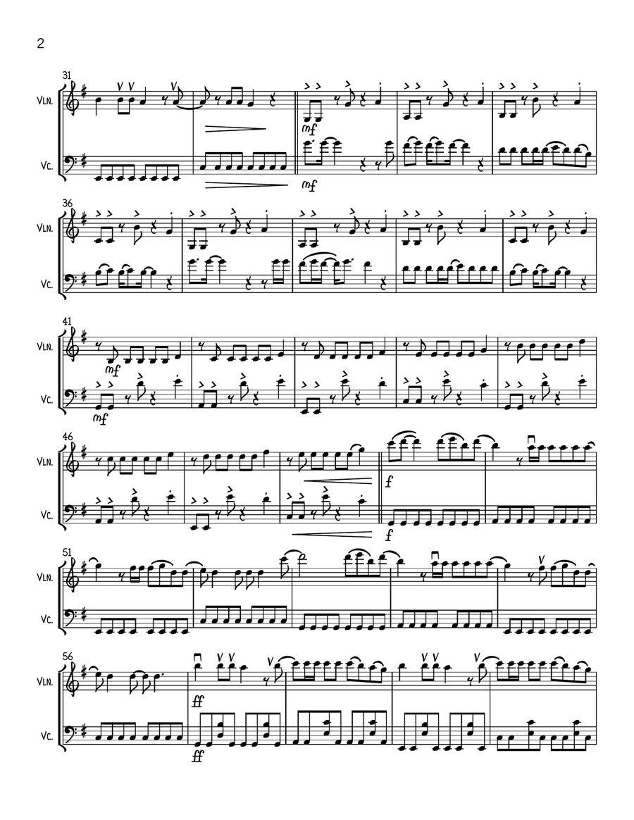 Pink Pony Club String Duet scores gallery preview page 2