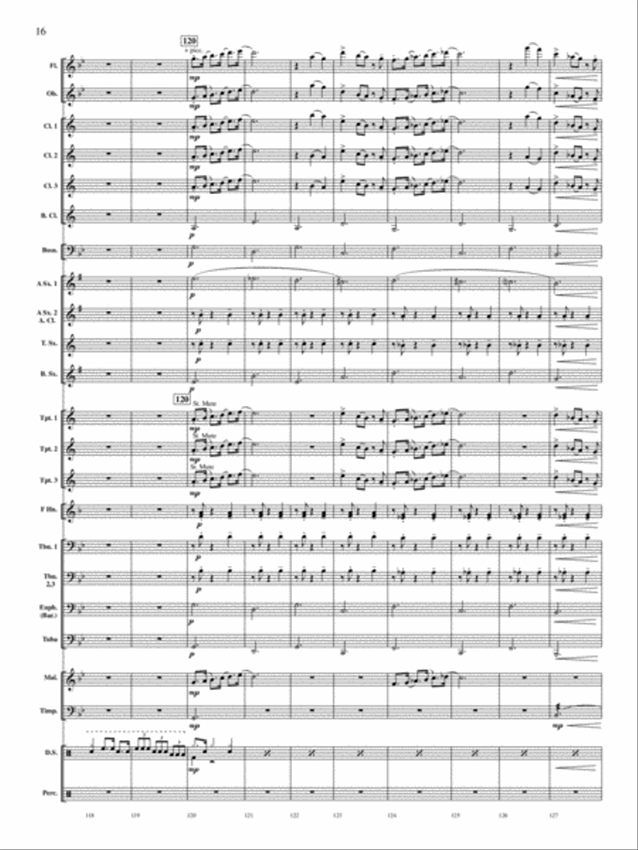 Concerto for Drum Set and Concert Band Concert Band scores gallery preview page 15