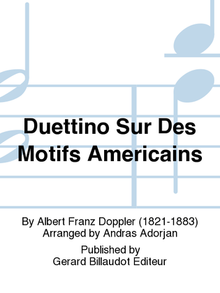 Book cover for Duettino Sur Des Motifs Americains