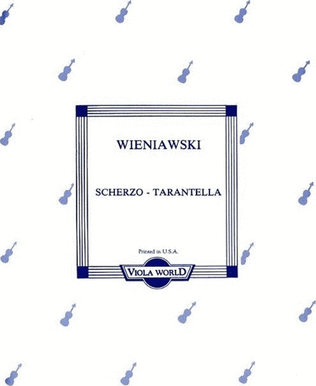 Wieniawsky - Scherzo Tarantella Viola/Piano