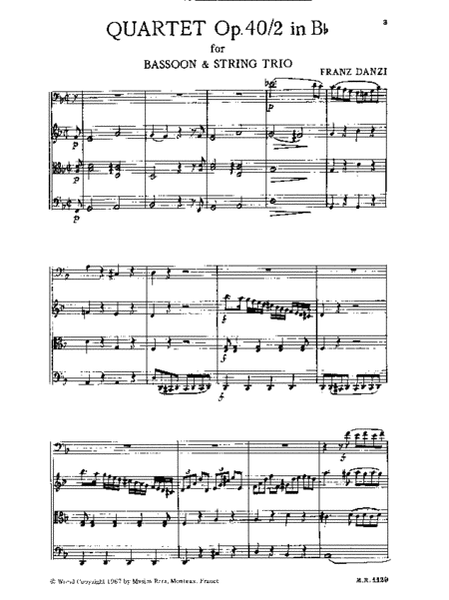 Quartet Op. 40 No. 2 in D minor