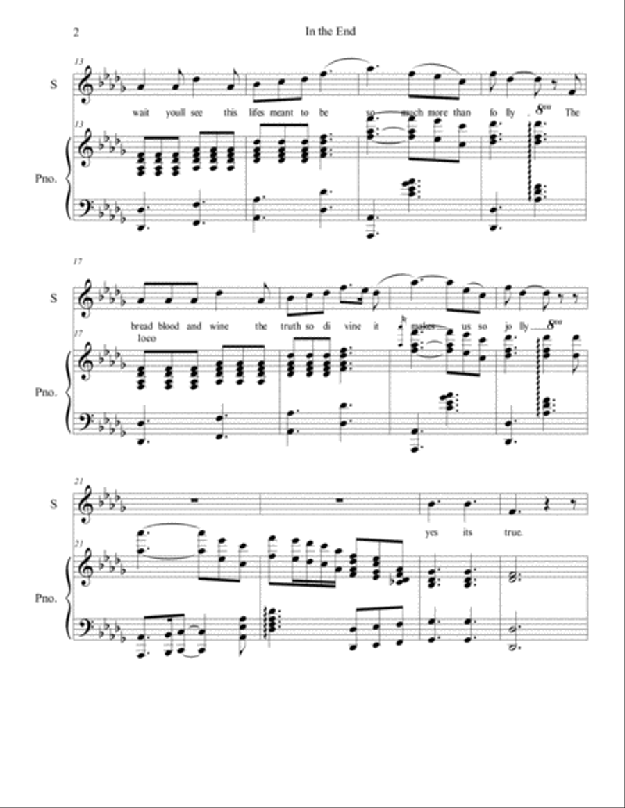 In the End In the End Voice scores gallery preview page 2