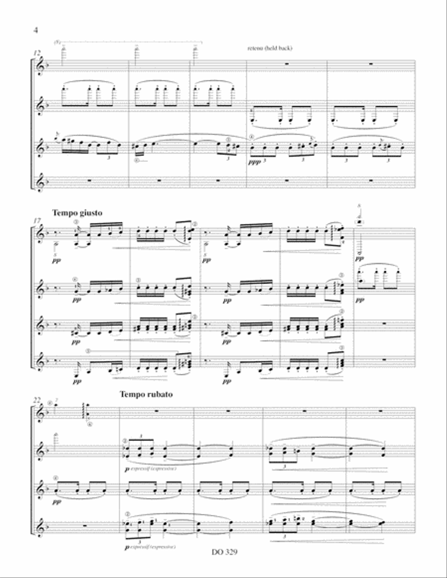 Soirée dans Grenade Guitar Ensemble scores gallery preview page 4