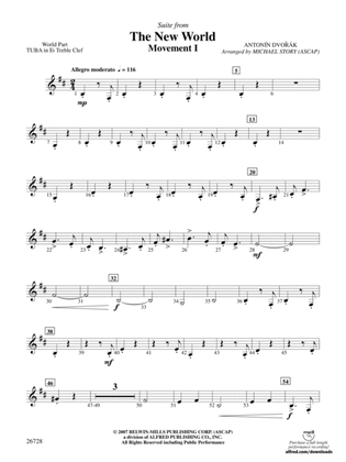 Suite from The New World: (wp) E-flat Tuba T.C.