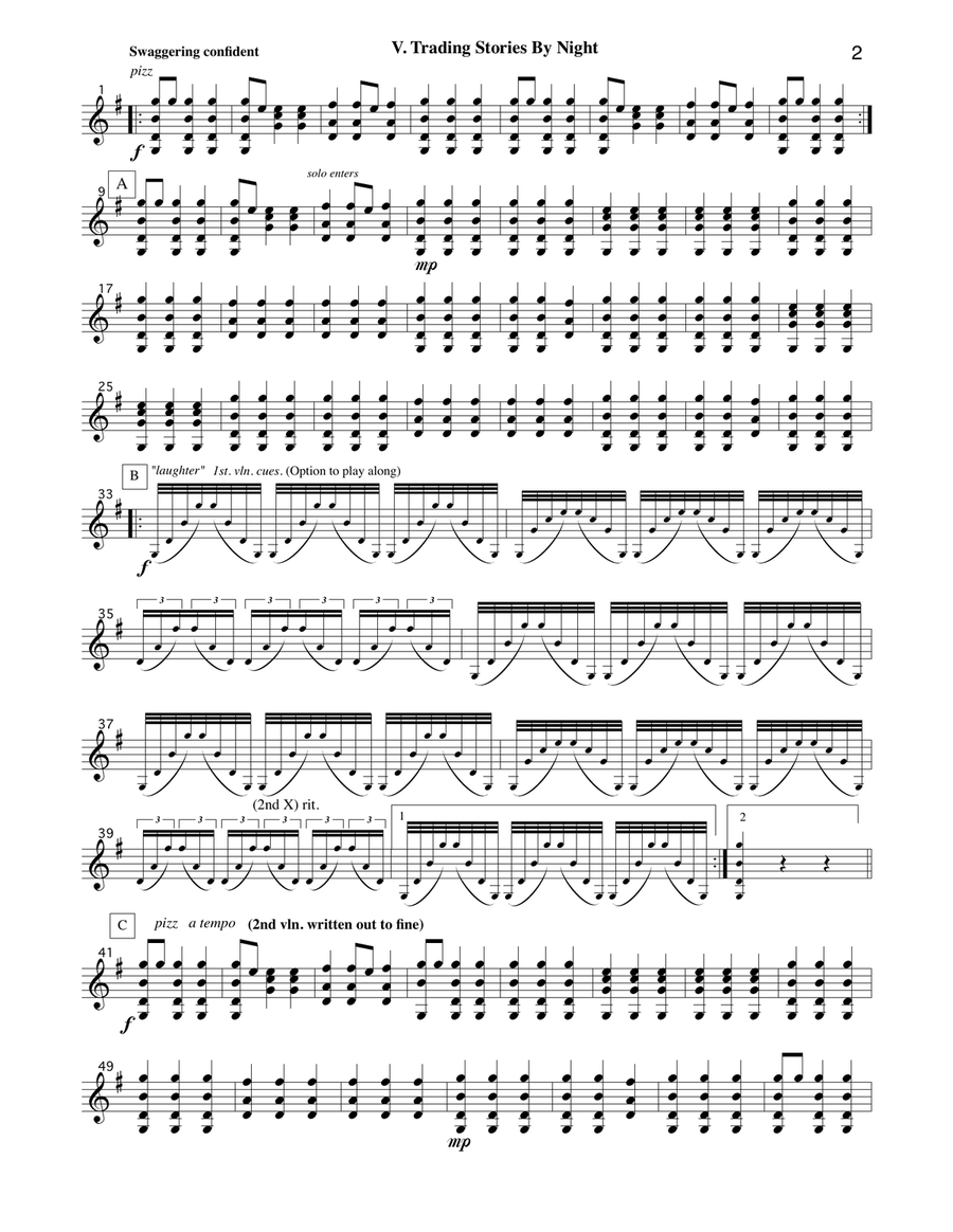 Boccherini Music from Master and Commander (arr. for String Quartet) op. 6 No. 30) String Quartet scores gallery preview page 6
