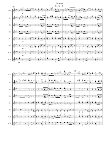 Flurrito (for Flute Choir) image number null