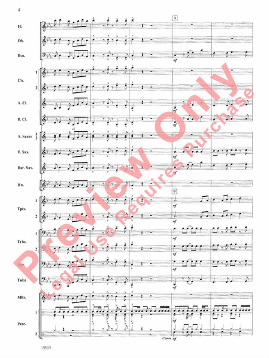 Fiero Concert Band scores gallery preview page 5